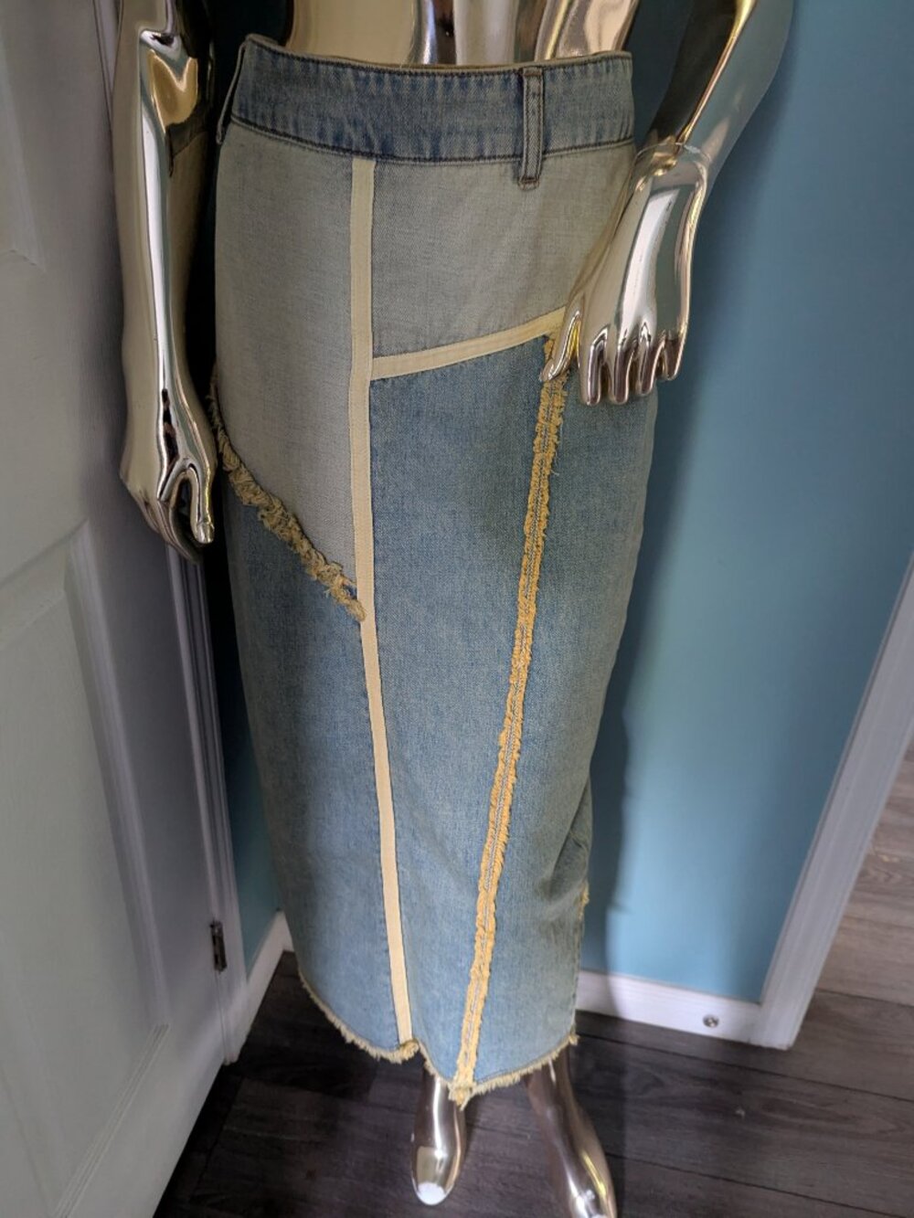 BDG maxi denim skirt